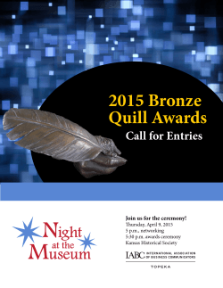 2015 Bronze Quill Awards