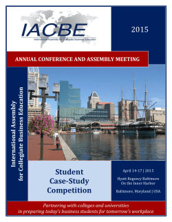 2015 Student Case-Study Competition