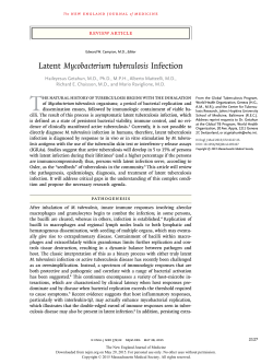Latent Mycobacterium tuberculosis Infection