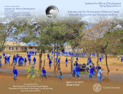 Program Brochure - Institute for African Development