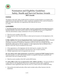 Award Nomination Guidelines 2015