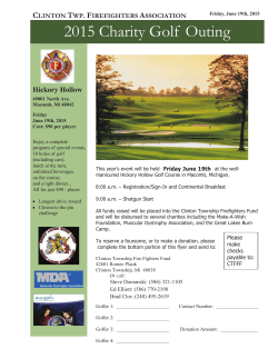 2015 Charity Golf Outing