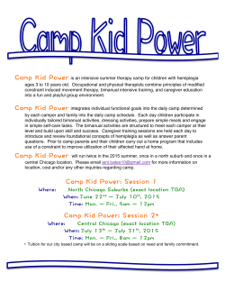 Camp Kid Power flyer