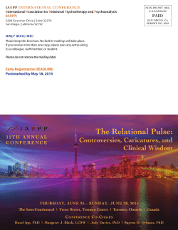 IARPP 2015 Conference Brochure