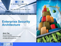 Enterprise Security Architecture FAQs