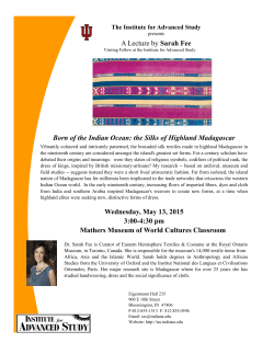 A Lecture by Sarah Fee Born of the Indian Ocean: the Silks of