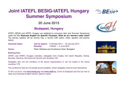 BESIG-IATEFL HU Summer Symposium