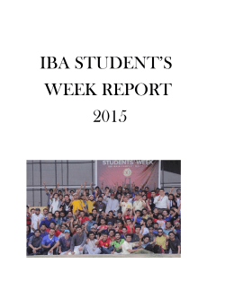 Students Week Report - Institute of Business Administration
