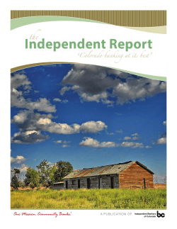 IBC Newsletter - Independent Bankers of Colorado