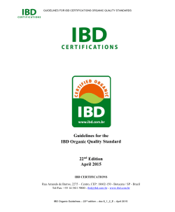 IBD Certifications Organic Guidelines En