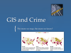 GIS and Crime - Department of Geography