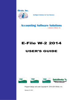 E-File W-2 2014 User`s Guide (download)