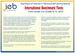 IEB - IBT - Australian Council for Educational Research