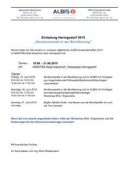 Einladung Heringsdorf 2015 âStrukturwandel in der - ibw