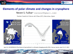 01/18 Elements of polar climate and changes in cryosphere