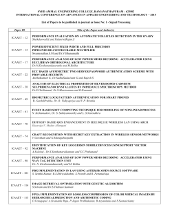 ISSUE NO - icaaet -2015 - Syed Ammal Engineering College
