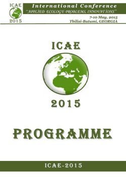 I nternational C onference - ICAE-2015