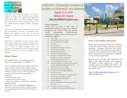 Conference Brochure - icanm 2015