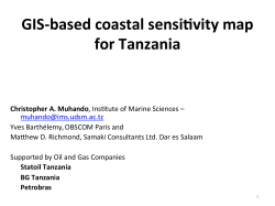 GIS-âbased coastal sensiWvity map for Tanzania