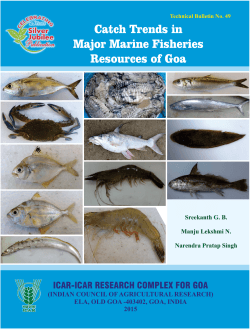 Catch Trends in Major Marine Fisheries Resources of Goa