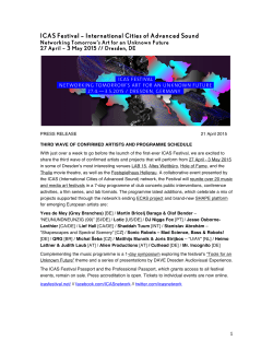 ICAS Festival â International Cities of Advanced Sound