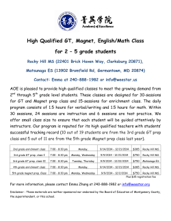 High Qualified GT, Magnet, English/Math Class for 2 â 5