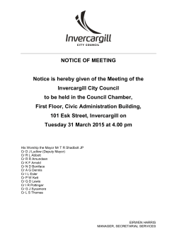 Council agenda - 31 March 2015