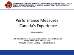 Canada`s Experience - ICCLR | icclr.law.ubc.ca