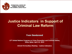 YD_Congress_Justice Indicators_Doha_April 15_2015