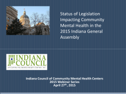 2015 Indiana Council Legislative Update