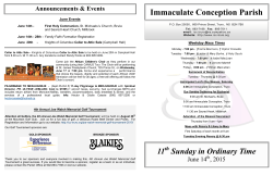 bulletin - Immaculate Conception Parish