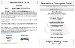 bulletin - Immaculate Conception Parish