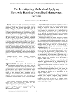 The Investigating Methods of Applying Electronic Banking