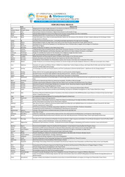 Poster abstract list