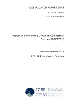 Report of the Working Group on Commercial Catches