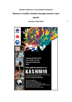 `Women in Conflict: Kashmir through women`s eyes` REPORT