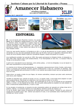 Amanecer Habanero - Instituto Cubano por la Libertad de ExpresiÃ³n