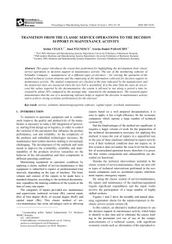 View full text - Journal Proceedings in Manufacturing Systems