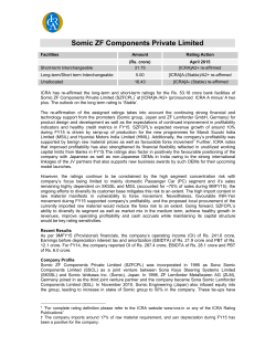 Somic ZF Components Private Limited