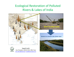 Ecological Restoration of Polluted Rivers & Lakes of India