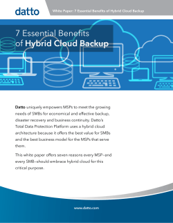 7 Essential Benefits of Hybrid Cloud Backup