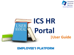|User Guide - ICS Jobportal