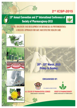Conference Flyer - ICSP-2015