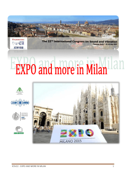 ICSV22 - EXPO AND MORE IN MILAN 1