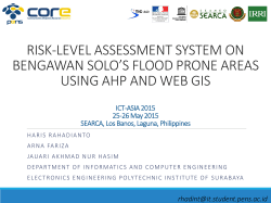 risk-level assessment system on bengawan solo`s