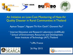 An Initiative on Low-Cost Monitoring of Haze Air Quality Disaster in