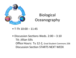 Biological Oceanography