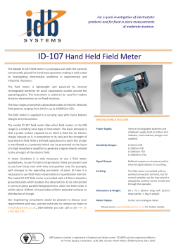 ID-107 Hand Held Field Meter