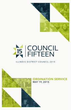 Ordination - Illinois District Council Assemblies of God