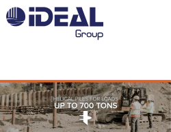 UP TO 700 TONS - Ideal Foundation Systems